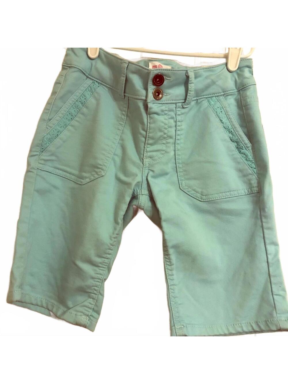 Girls Aqua Bermuda Shorts Casual Summer Kids Bottoms
